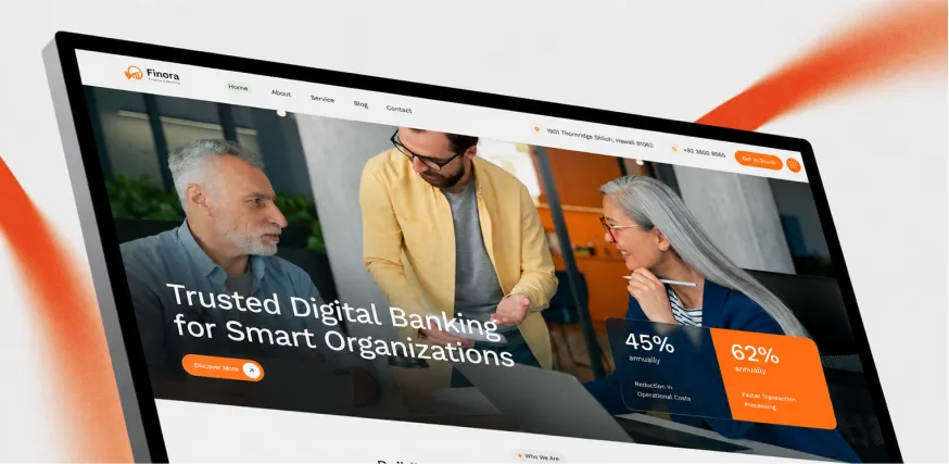 Visual website design project